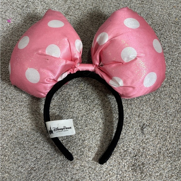Disney Parks Minnie Mouse Pink Bow Headband Parks Official Disney - Picture 1 of 3